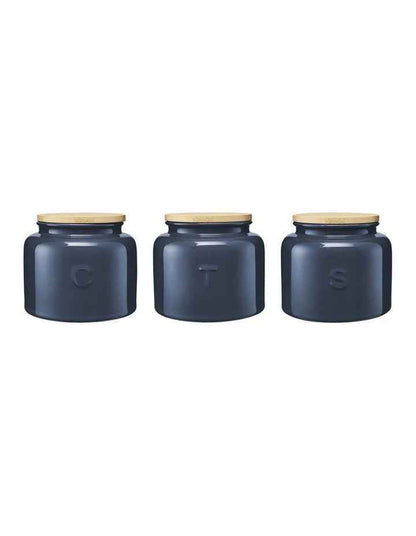 Indulgence Canister 600ml Set of 3 Gift Boxed in Slate Blue