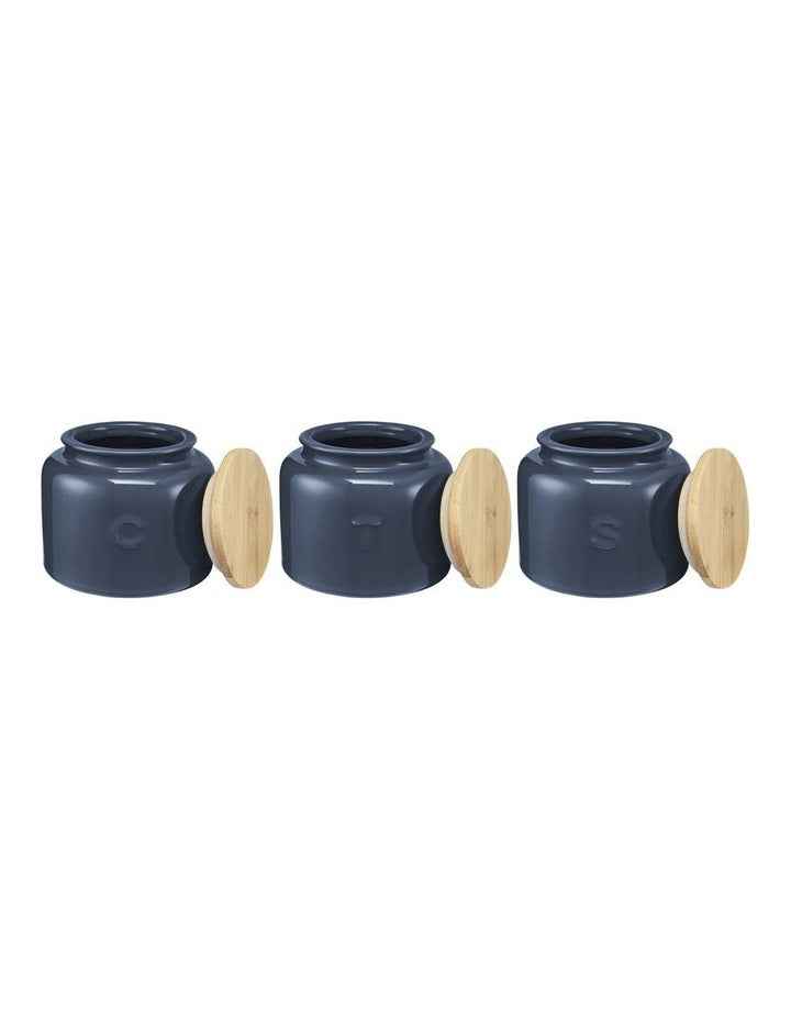 Indulgence Canister 600ml Set of 3 Gift Boxed in Slate Blue