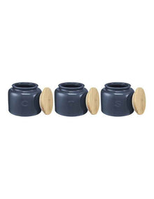 Indulgence Canister 600ml Set of 3 Gift Boxed in Slate Blue