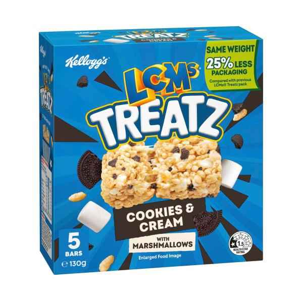 LCMs Treatz Cookies & Cream Bars 5 pack