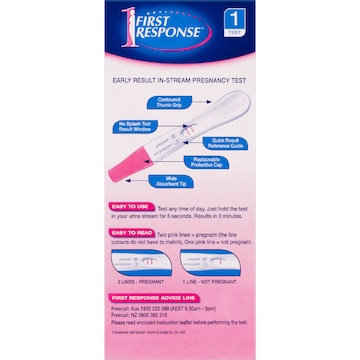 First Response Pregnancy Test Stream each