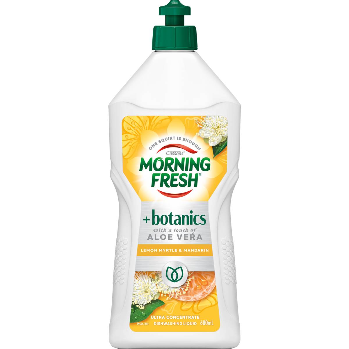 Morning Fresh Botanicals Dishwashing Liquid Lemon Myrtle & Mandarin 680ml