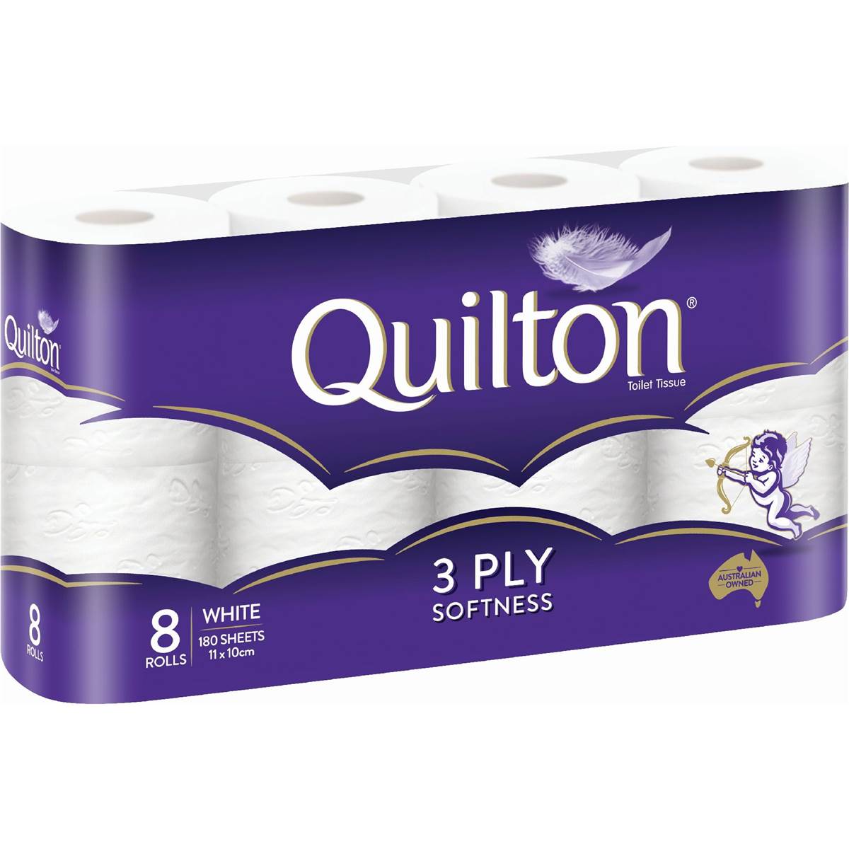Quilton Classic Toilet Tissue 3 Ply 8 Pack