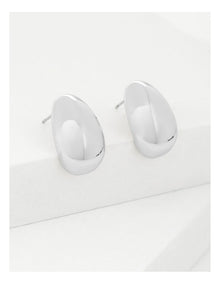 Chubby Half Hoop Earring in Silver