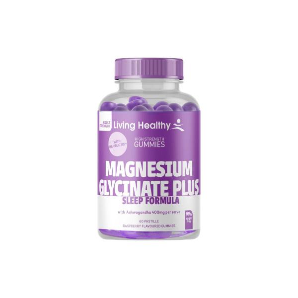 LIVING HEALTHY GUMMIES MAGNESIUM SLEEP PLUS 60PK