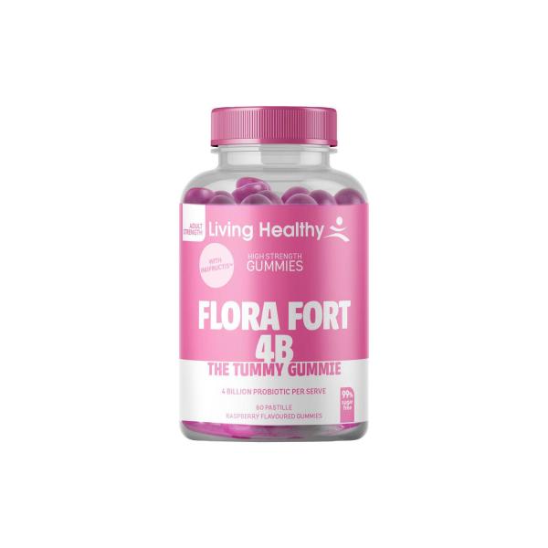 LIVING HEALTHY GUMMIES FLORA FORT 4B 60PK