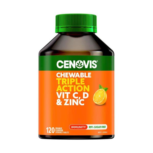 CENOVIS ADULT TRIPLE ACTION CHEWABLE 120PK