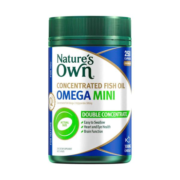 NATURES OWN CONCENTRATED FISH OIL OMEGA MINI 250PK