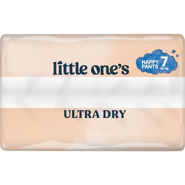 Little One's Ultra Dry Nappy Pants Size 7 18+ kg Boys & Girls 16 pack