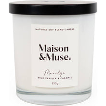 Maison & Muse Natural Soy Blend Candle Marilyn Wild Vanilla & Caramel 350g