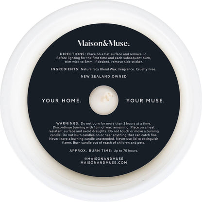 Maison & Muse Natural Soy Blend Candle Marilyn Wild Vanilla & Caramel 350g