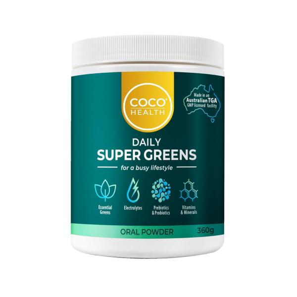 COCO HEALTH POWDER SUPER GREENS DAILY 360G