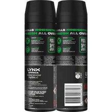 Lynx Deodorant Body Spray Africa 200mL x 2 pack