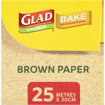 Glad To Be Green Compostable Brown Bake & Cooking Paper 25m