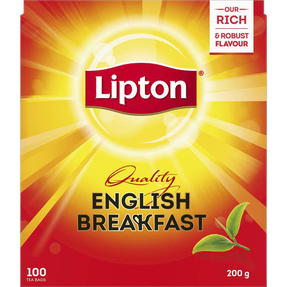 Lipton English Breakfast Tea Bags 100 Pack