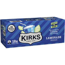 Kirks Lemonade Soft Drink Multipack Cans 375ml x10 Pack