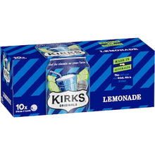 Kirks Lemonade Soft Drink Multipack Cans 375mL x 10 pack