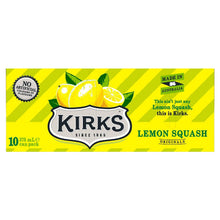 Kirks Lemon Squash Soft Drink Multipack Cans 375ml x10 Pack