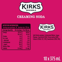Kirks Creaming Soda Cans 375mL x 10 pack