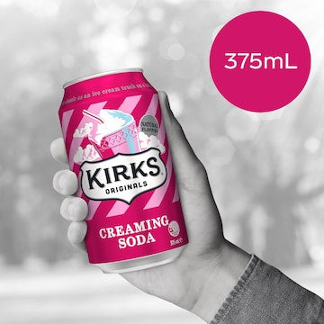 Kirks Creaming Soda Cans 375mL x 10 pack