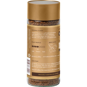 Vittoria Freeze Dried Instant Coffee Classic 100g