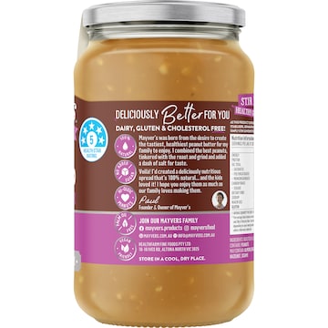 Mayver's Dark Roasted Extra Crunchy Peanut Butter 375g