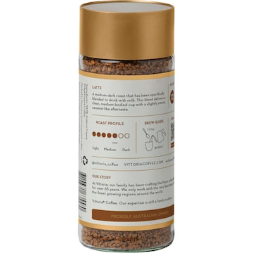 Vittoria Freeze Dried Instant Coffee Latte 100g