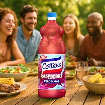 Cottee's Zero Sugar Raspberry Cordial Sugar Free 1L