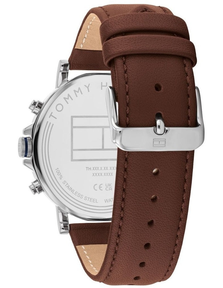 Tyson Leather Watch in Navy