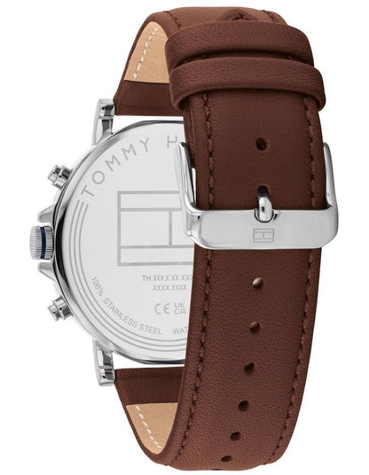 Tyson Leather Watch in Navy