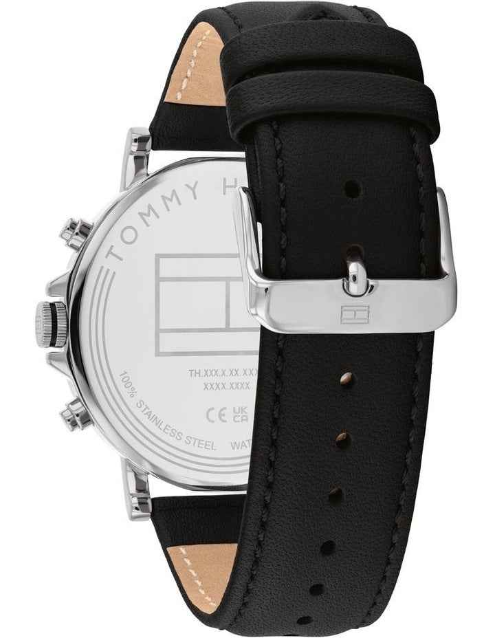 Tyson Leather Watch in Black