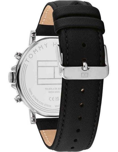 Tyson Leather Watch in Black