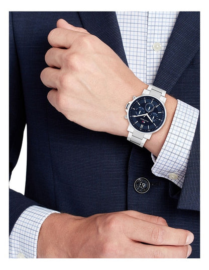 Tyson Stainless Steel Watch in Navy