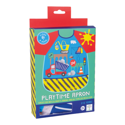 Floss & Rock Playtime Waterproof Apron Construction Mess Play Practical Life Materials 2-6yrs
