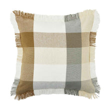 43cm Check Fringe Cushion