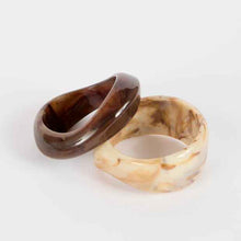 2 Pack Marble Look Acrylic Bangles