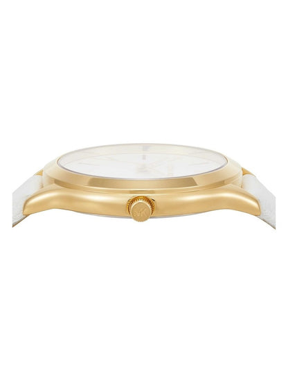 Slim Runway Analogue Watch in White