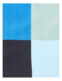 Pocket Square Multi Check in Blue
