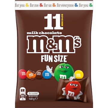 M&M's Milk Chocolate Party Share Bag 11 Pieces 148g
