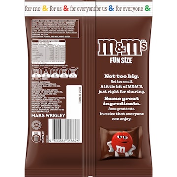 M&M's Milk Chocolate Party Share Bag 11 Pieces 148g