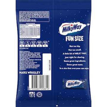 Milky Way Milk Chocolate Mini Bars Party Share Bag 15 Pieces 180g 15 pack