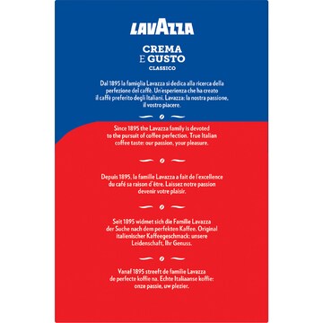 Lavazza Crema e Gusto Ground Coffee 1kg