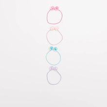 Kids 4 Pack Metallic Bauble Hairties