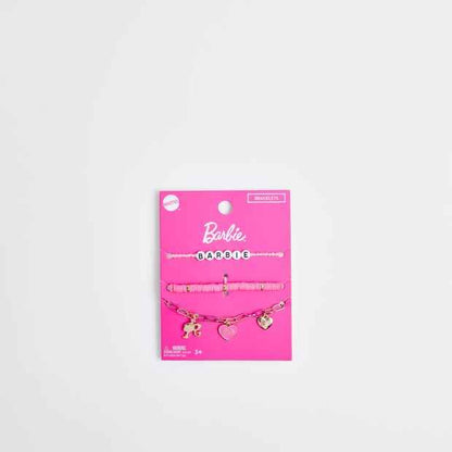 Kids Licensed Barbie 3 Pack Bracelet Set