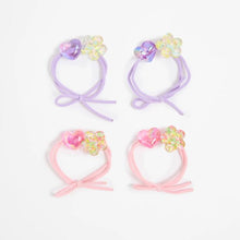 Kids 4 Pack Bejewelled Hair Ties