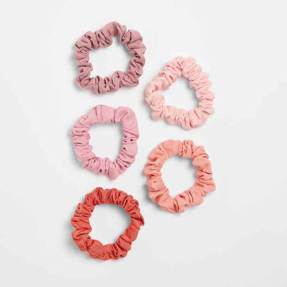 Kids 5 Pack Pastel Scrunchies