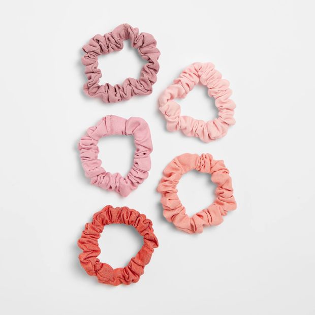 Kids 5 Pack Pastel Scrunchies