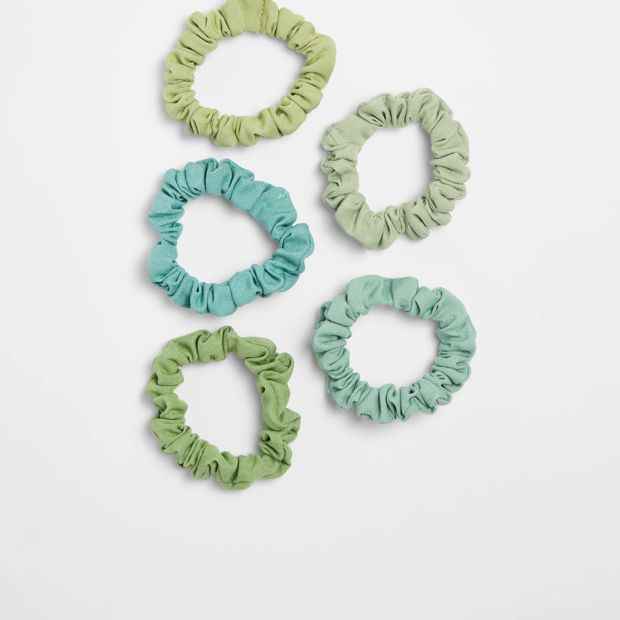 Kids 5 Pack Pastel Scrunchies