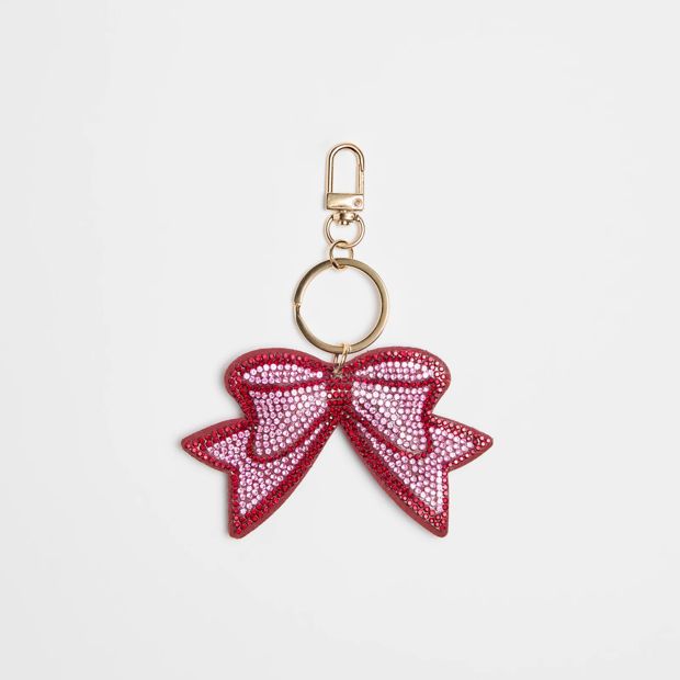 Sparkle Bow Bag Charm