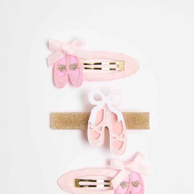 Kids 3 Pack Ballet Hair Clips